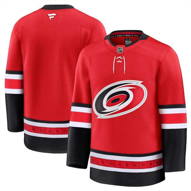 Mens Carolina Hurricanes Custom Red 2024-25 Alternate Stitched Hockey Jersey